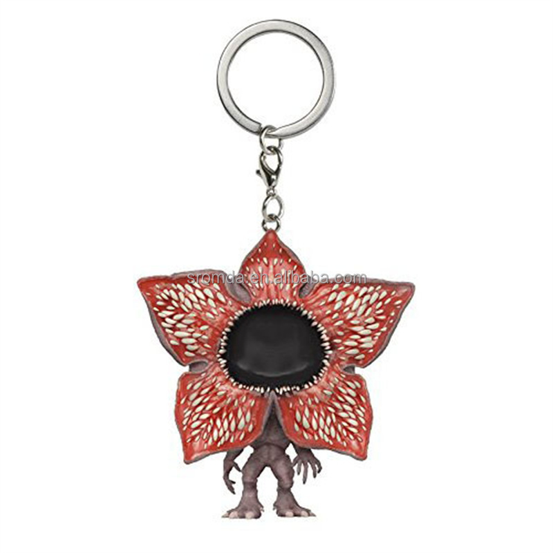 Sromda POP Key Chain Strange Things ELEVEN BARB DUSTIN Pocket POP 3D Keychain Vinyl Figure Key Ring