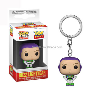 Sromda Toys Story Pocket POP keychain Vinyl figure key ring BUZZ LIGHT YEAR Alien Woody Action figures