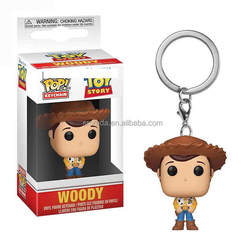 Sromda Toys Story Pocket POP keychain Vinyl figure key ring BUZZ LIGHT YEAR Alien Woody Action figures