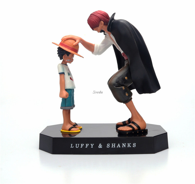 Japanese Anime One Pieces Luffy & Shanks Figure PVC Cartoon Toys Resin Action Figures For Gift