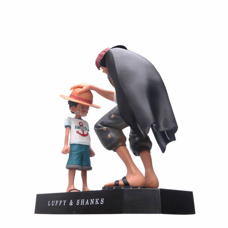 Japanese Anime One Pieces Luffy & Shanks Figure PVC Cartoon Toys Resin Action Figures For Gift