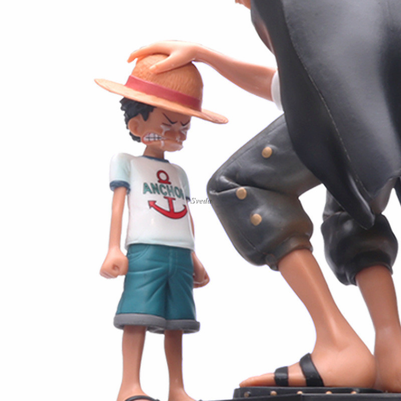 Japanese Anime One Pieces Luffy & Shanks Figure PVC Cartoon Toys Resin Action Figures For Gift