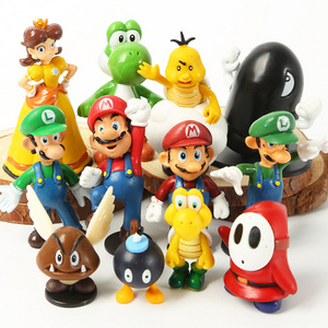 Hot Selling Classic Game Figure Super-Mario 12pcs Action Figures Mario Bros Mini figure for cake decoration