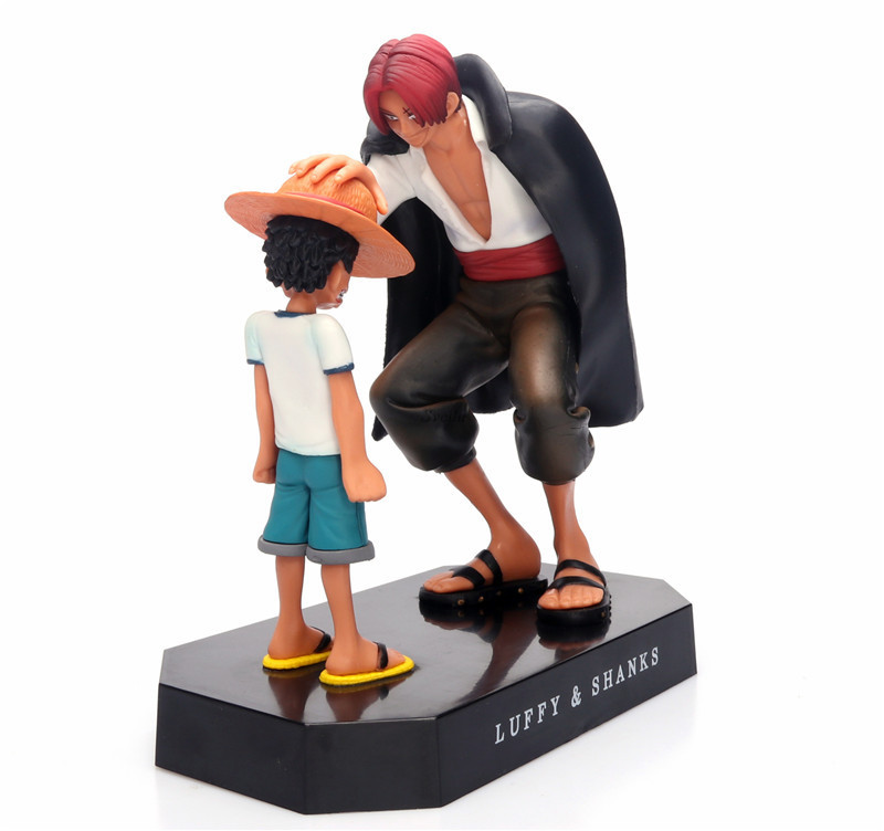 Japanese Anime One Pieces Luffy & Shanks Figure PVC Cartoon Toys Resin Action Figures For Gift