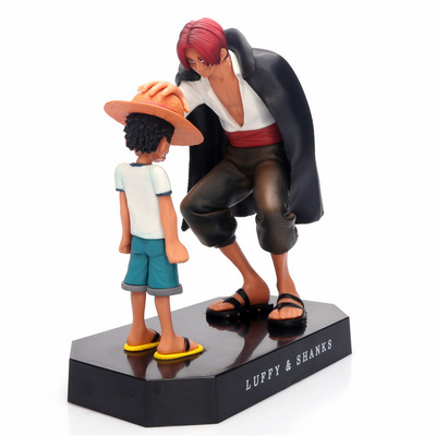 Japanese Anime One Pieces Luffy & Shanks Figure PVC Cartoon Toys Resin Action Figures For Gift