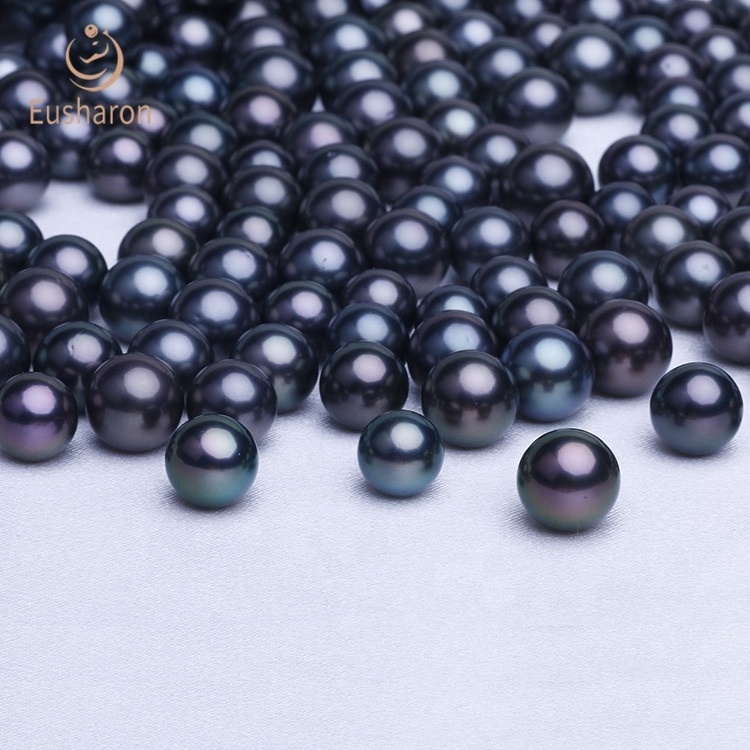 Wholesale High Quality 8-15mm Saltwater Tahitian Black Loose Pearls For Sale