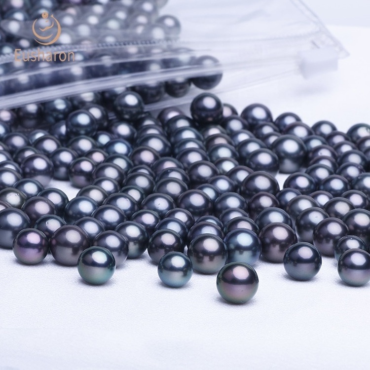 Wholesale High Quality 8-15mm Saltwater Tahitian Black Loose Pearls For Sale