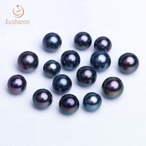 Wholesale High Quality 8-15mm Saltwater Tahitian Black Loose Pearls For Sale