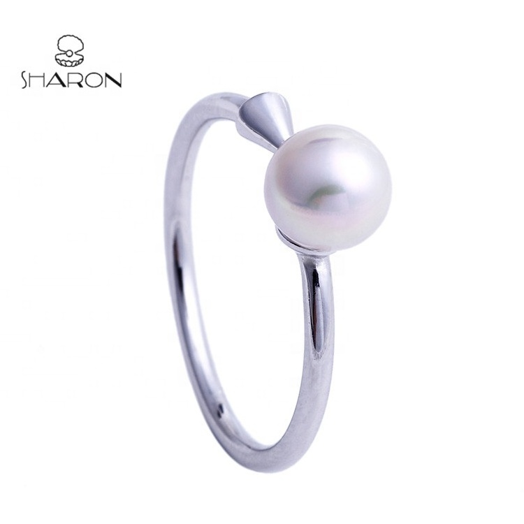 2020 Latest Arrow Design 5925 Sterling Silver Pearl Jewelry Adjustable Rings Mounting for Sale