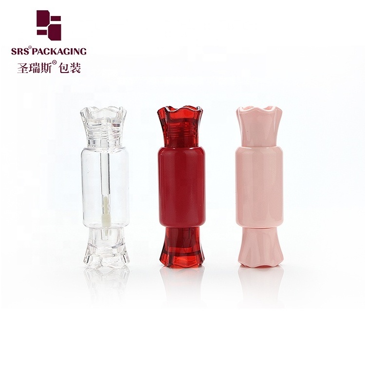 Sweet Candy Shaped Empty Lip Gloss Tube 8ml Unique clear lipgloss Container Cosmetic lip liquid Packaging