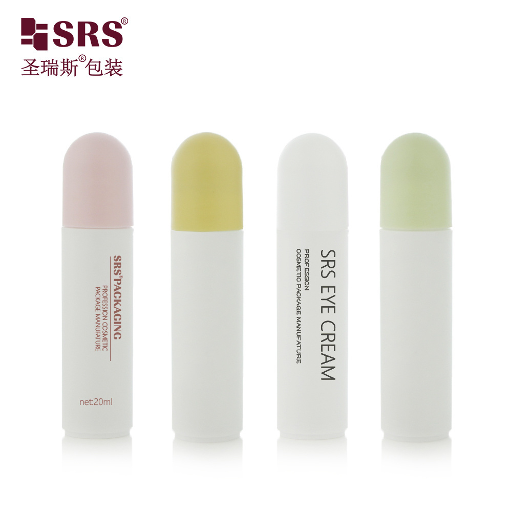 Custom 20ml 25ml Portable Cosmetic Deodorant Refreshing Frosted Plastic PCR Roll On Bottle