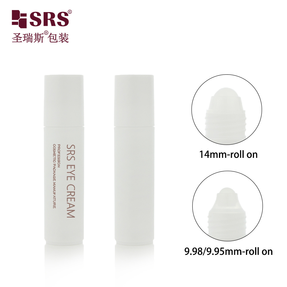 Custom 20ml 25ml Portable Cosmetic Deodorant Refreshing Frosted Plastic PCR Roll On Bottle