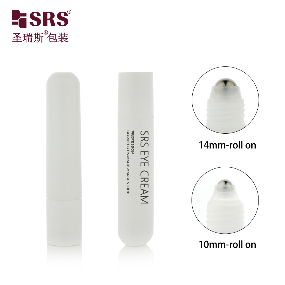 Custom 20ml 25ml Portable Cosmetic Deodorant Refreshing Frosted Plastic PCR Roll On Bottle