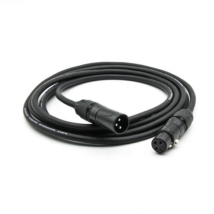 Microphone Cable XLR Male to XLR Female Mic Cable 3M Black for Speaker Microphone