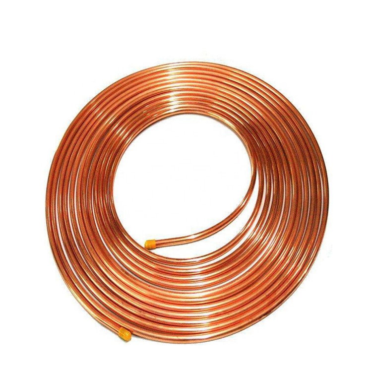 TOBO-933 seamless pipes/tubes ac copper pipe ceililg material flexible pancake coil copper pipe