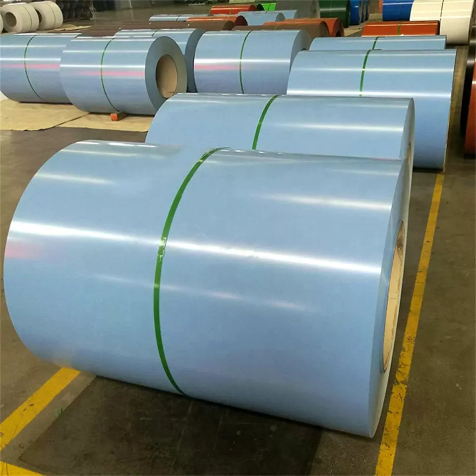 prime prepainted steel sheet in coils jisg3312 jisg 3312 ppgi color coated  coil ral9002/9006 aluminum roll price ppgl