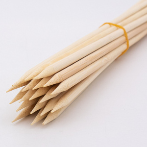 Outdoor Portable  with  Natural BBQ Grill Tools  60 cm Roasting Bamboo Sticks Wooden stick Barbeque Stick