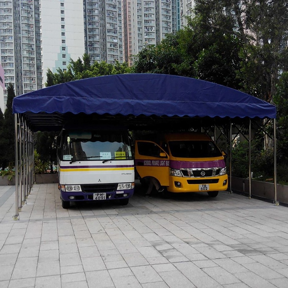 New brand 2017 galvanized 3*5m customized size steel pipe folding mobile garage for car