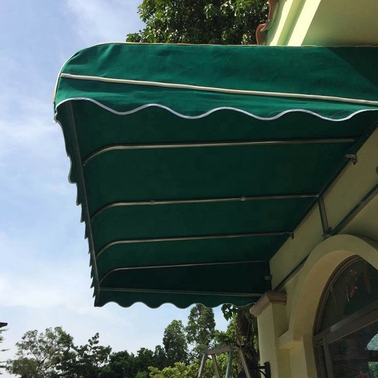 Garden Awning Door Canopy Awning French Style Outdoor Aluminum Dutch Canopy Width 6m White Powder Coated Polyester or Acrylic