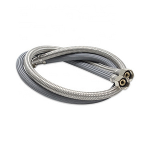 UPC Certificate 12" Nylon Stainless Steel Braided Hose For Faucet Supply Connector 3/8" x 3/8" Compression