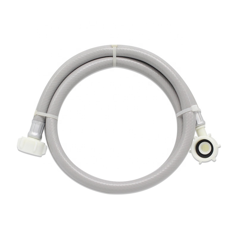 Washer Hoses Fill Connector Inlet 0.59inch Long Grey PVC Washing Machine Pipe Tube Hose