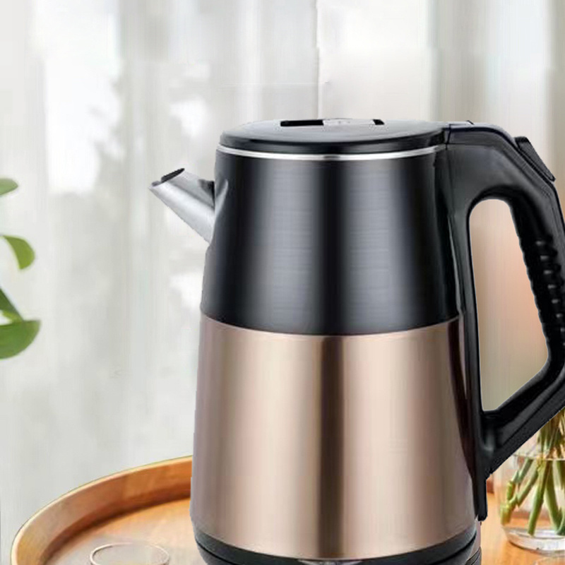 Electric kettle 2L. Insulated double-layer stainless steel inner liner mechanical model