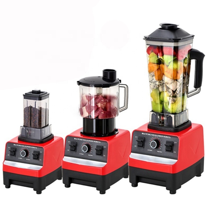 2In1 Heavy Duty Commercial Ice Crusher 3L Juice Industrial Silent Juicer Blender Machine Smoothie With Blimp