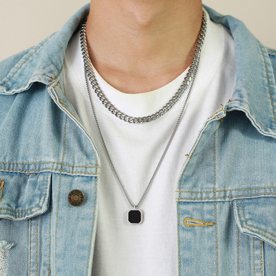 High Quality Gold Plated Stainless Steel Jewelry Chain Necklace Collares Para Hombre Necklace