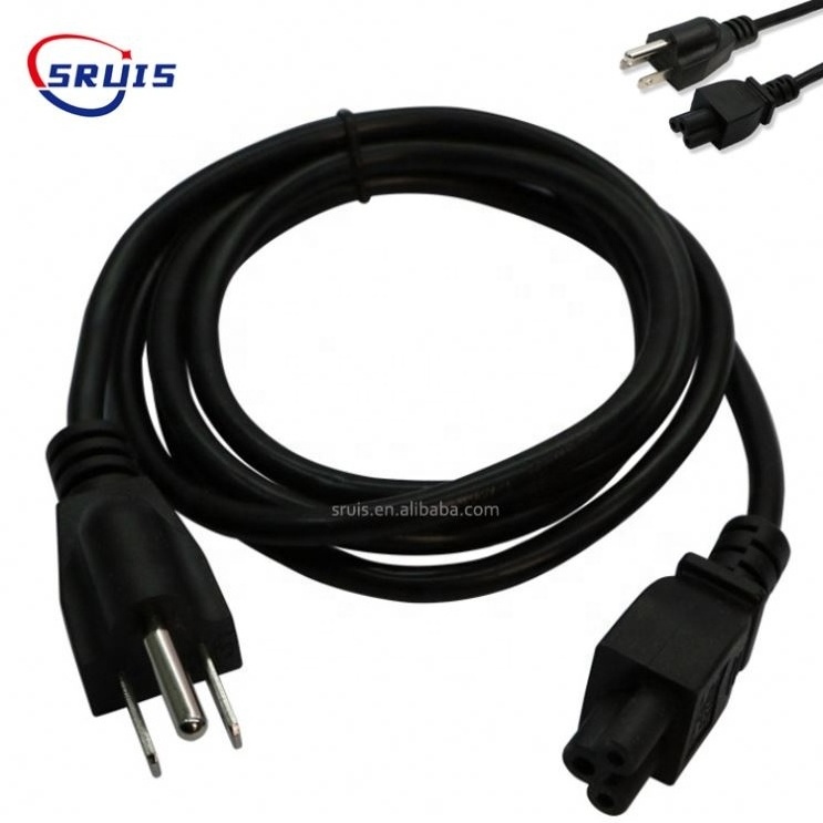 American Electric Extension Us 3Pin Computer Water Heater Iec C5 Power Cord