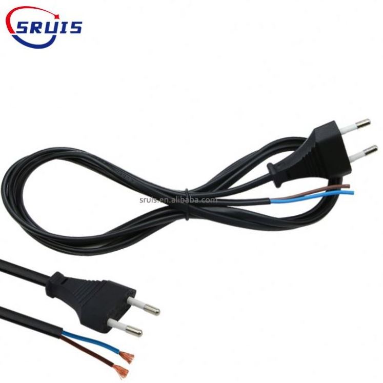 Male To Female 1M 3 Pin Plug Power Schuko Extension Cord Rubber Cable For Outdoor