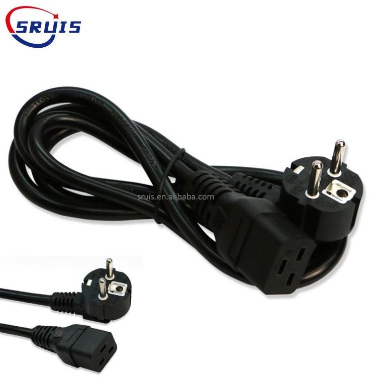 VDE certified Schuko power cord CEE 7/7 plug to R.O.J