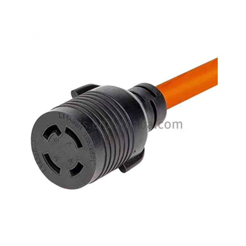 1.5FT Nema L5-30P to L14-30R Adapter Cable, 30-Amp L5-30 Male Generator Male to L14-30 Transfer Switch,STW 10AWG