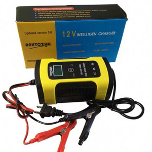 12V 5A Motorcycle Car Battery Charger Maintainer & Desulfator Smart Battery Charger, Pulse Repair Charger LCD Display