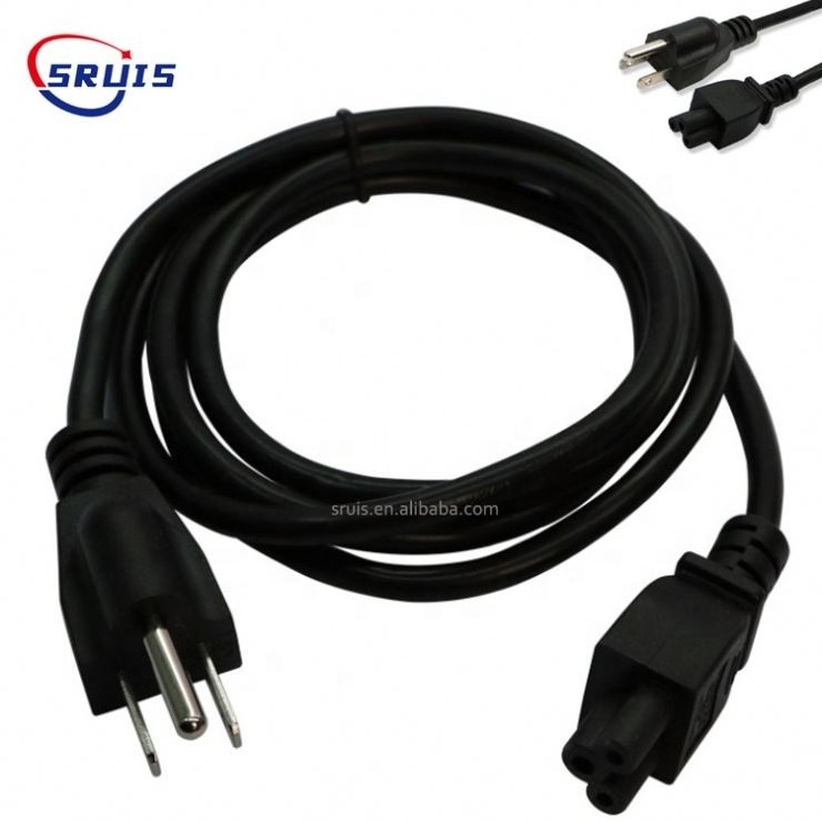 1.8M 18awg 16awg Us 3Pin Plug Computer Water Heater Iec C5 Usa Extension Power Cord