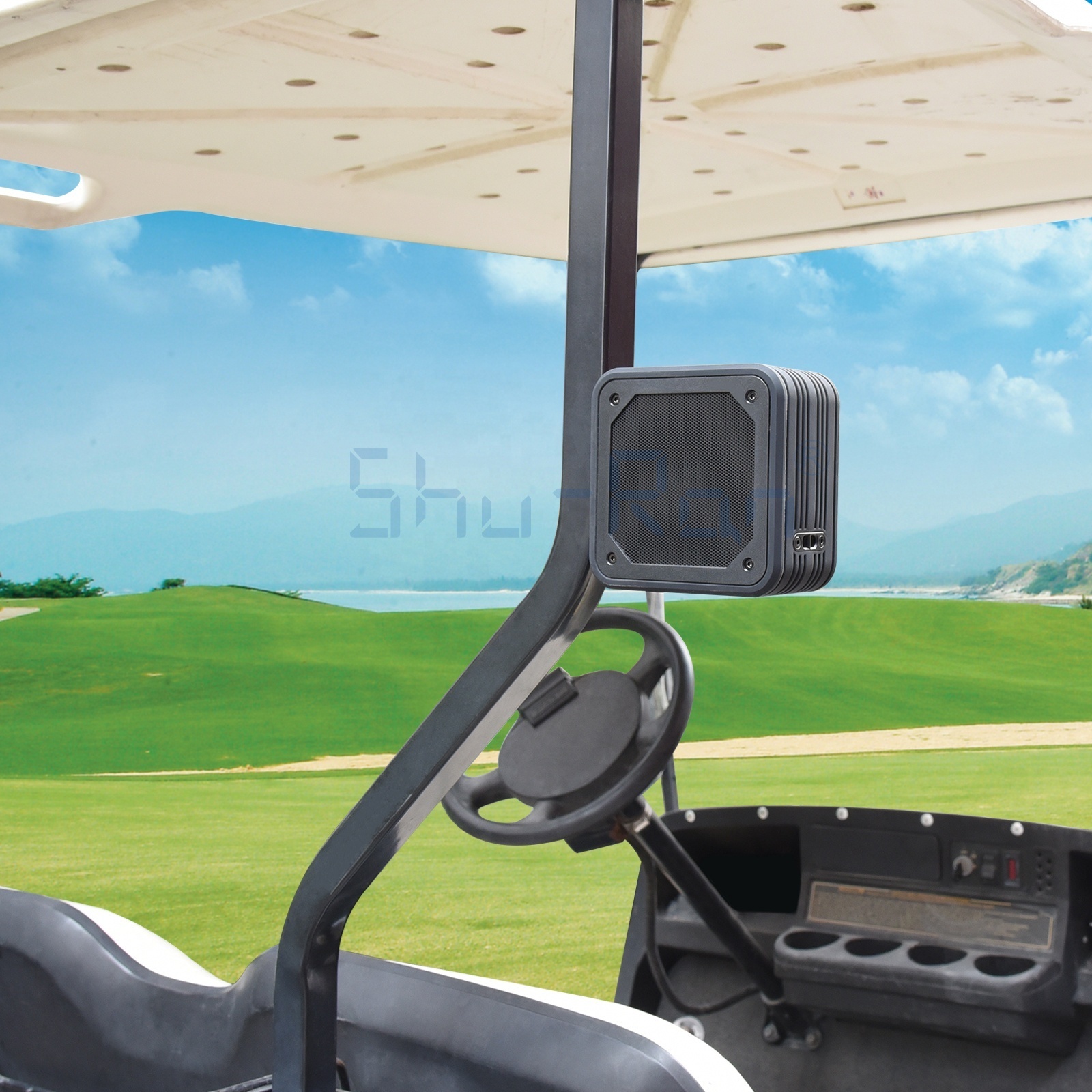 Golf Cart Bluetooth Speaker With Magnetic Instant Mount