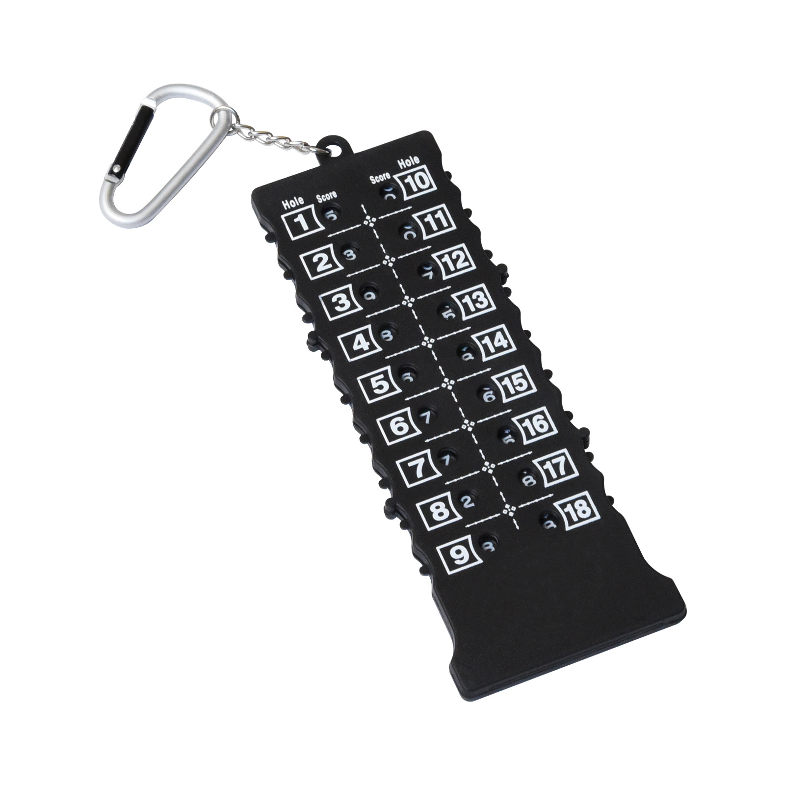 18 Hole Golf Score Counter Golf Stroke Counter Scoreboard with Key Chain Golf Tally Keeper