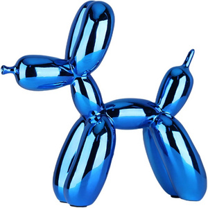 Hot selling resin Jeff Koons balloon dog sculpture modern and personalized home decoration resin crafts