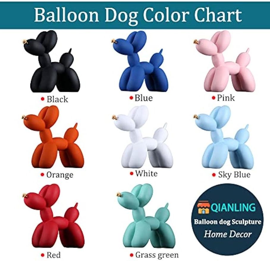 Nordic Balloon Dog Ornaments Resin Crafts Custom Indoor Home Decorations Plating home accessories decor Balloon Dog Figurines