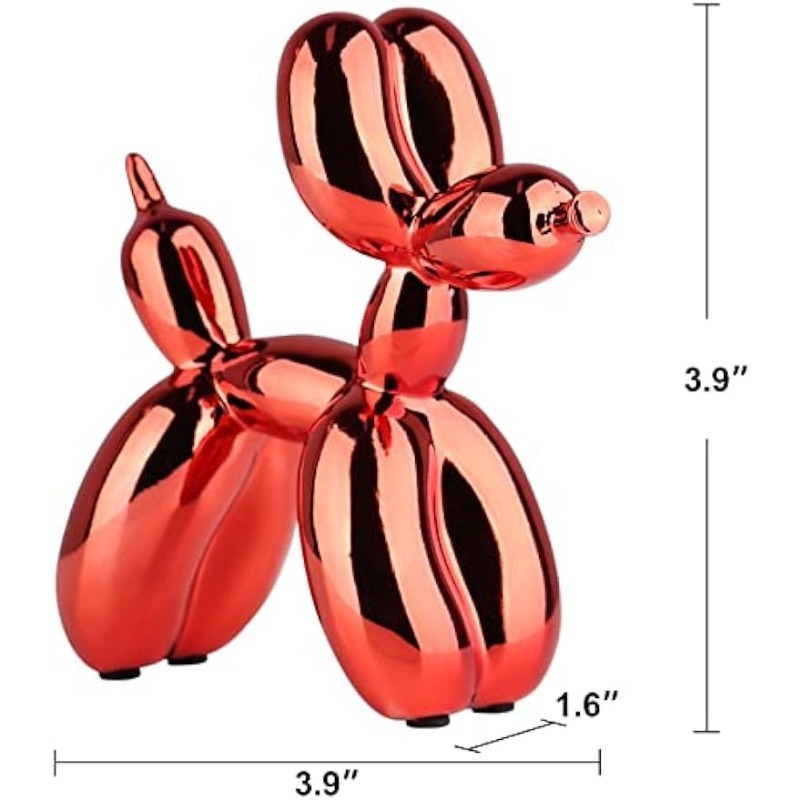 Hot Sales Resin Jeff Koons Balloon Dog Sculpture Suitable for home and interior decoration Multiple colors can be customized