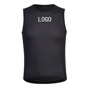 Summer Men's Cycling Vest Bicycle Undershirt Keep Dry White Black Cycling Sleeveless Vests