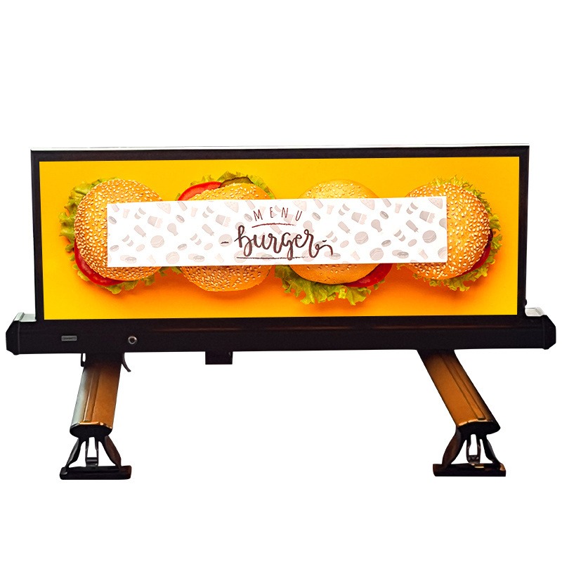 P5 Led Digital Signs Advertising Screens For Cars Double Sided Outdoor Scrolling Taxi Top Led Car Display