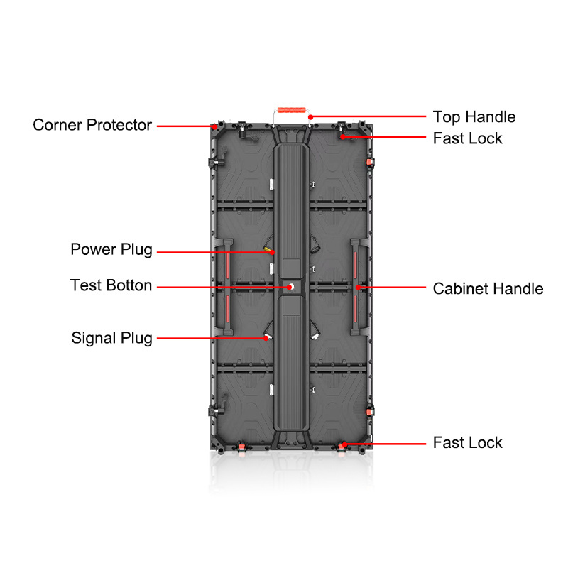 High Resolution 500X1000MM Outdoor Rental LED Display Screen Stage Backdrop P2.6 P2.9 P3.91 3.91mm LED Wall Panel