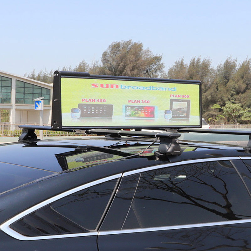 Programmable Led Car Roof Sign Double Side Advertising P2.5 P3.33 P5 Waterproof Screen Outdoor Taxi Top Led Display