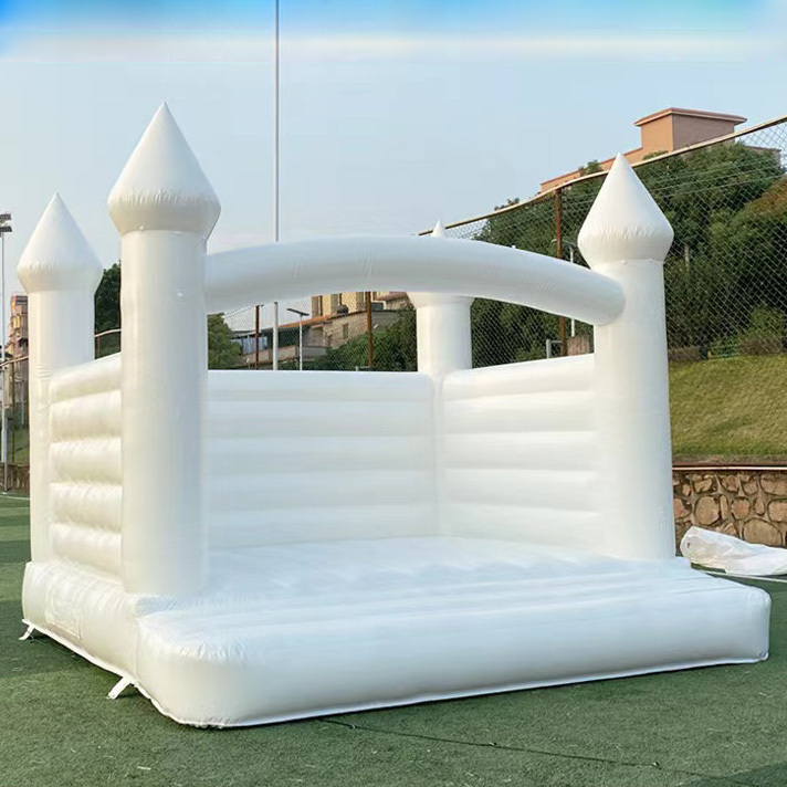 Custom adults inflatable Wedding bouncer Inflatable white bounce house with slide Wholesale white inflatable bouncer house