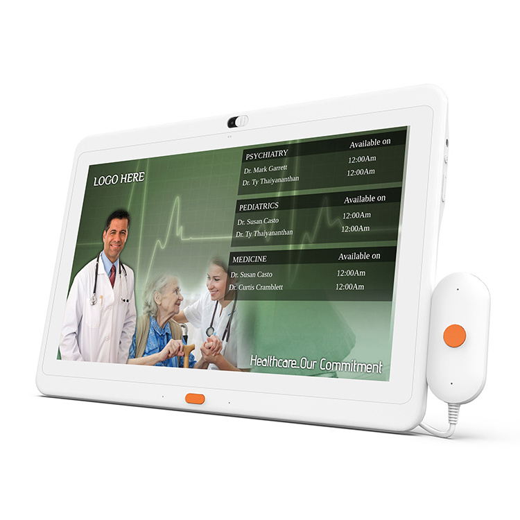 Hospital Android Tablet 1280X800 Ips 10.1inch  Medical tablet with handle call center service RK3288 with HDMI CE ROHS