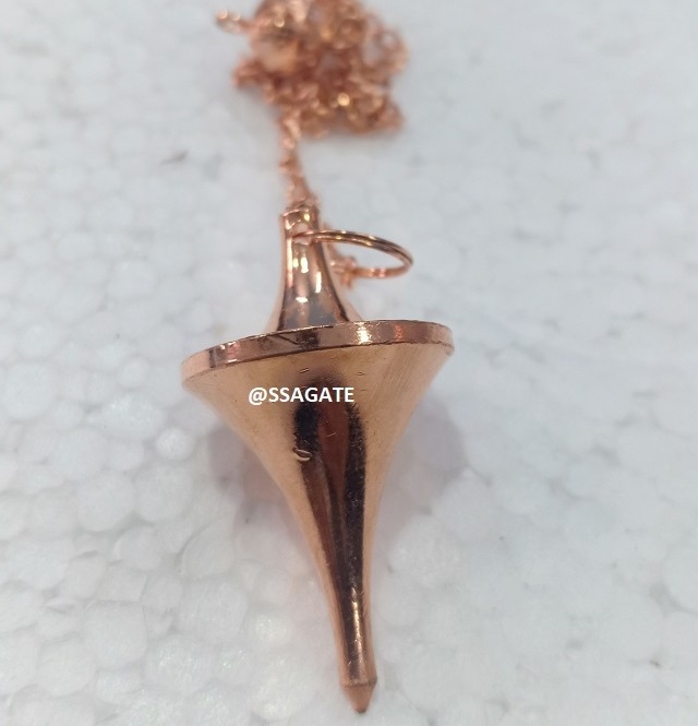 Long Cone Point Copper Metal Openable  Pendulum Dowsing Metal Brass Pendulums Copper Metal Pendulum  Buy Online From S S AGATE