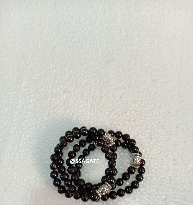 Natural 8mm Black Tourmaline  Beads Bracelets Buddha Logo Healing Crystal Beads Bracelet For Sale Buy Online From S S AGATE