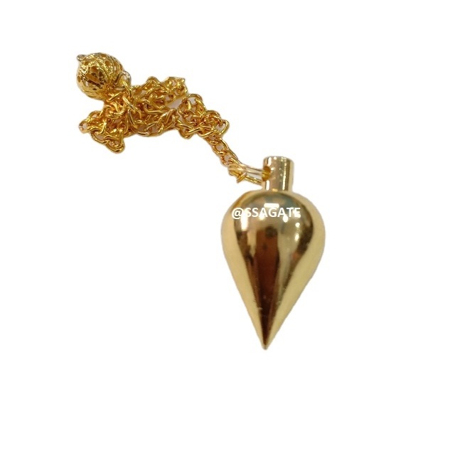 Wholesale Metal Gold Pendulum Dowser Gemstone Healing Pendulum for seal awesome quality pendulum Buy Online From S S AGATE