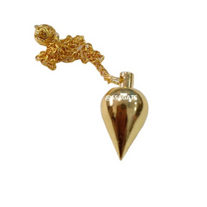 Wholesale Metal Gold Pendulum Dowser Gemstone Healing Pendulum for seal awesome quality pendulum Buy Online From S S AGATE