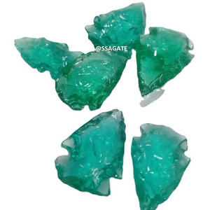 Gemstone Green Glass Arrowheads Wholesale Natural Stone Citrine Obsidian Arrowheads Buy online india arrowheads